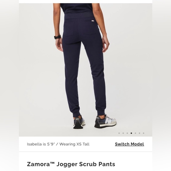 Figs Navy Technical Scrubs (Zomara Pant, Catarina Top) - Picture 3 of 10